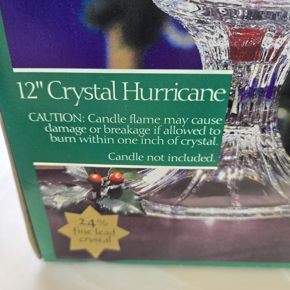 12" Crystal Hurricane with Red Accent - Picture 6 of 6